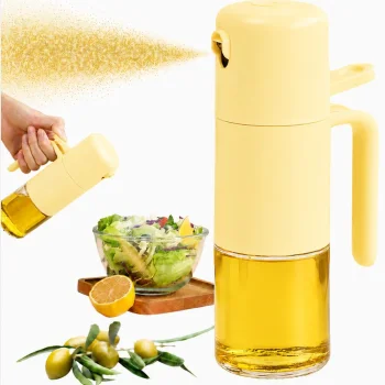 Stikla eļļas un etiķa smidzinātājs 210ml, Dzeltens