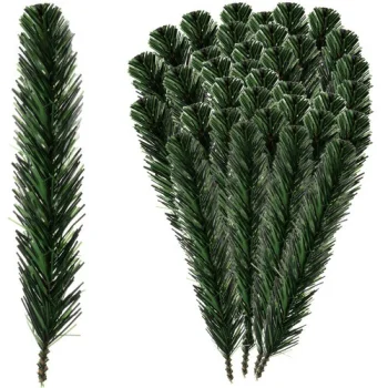Mākslīgie egļu zariņi Ruhhy 22513, 29 cm, 40 gab., zaļi