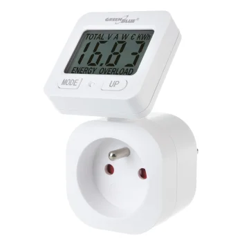 Greenblue GB615 E Elektroenerģijas patēriņa mērītājs, 16A, 3680W, Balts