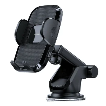 Joyroom JR-ZS259 auto telefona turētājs ar teleskopisko kāju, melns