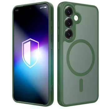 3mk Misty MagCase vāciņš Samsung Galaxy S25, zaļš