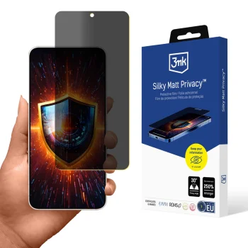 3mk Silky Matt Privacy ekrāna aizsargplēve priekš Samsung Galaxy S25 Edge