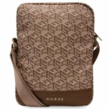 Guess planšetdatora soma 10" GCube Stripe, brūna