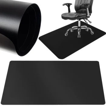 Aizsargpaklājs grīdai zem krēsla, paliktnis grīdas segumam, laminātam - 140x100, Melns | Floor Protection Mat