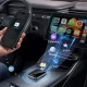 Bezvadu auto adapteris Acefast QC1 CarPlay un Android Auto, pelēks