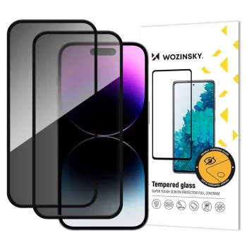 Apple iPhone 17 Pro Max 6.9'' Privātais Aizsargstikls uz Visu Ekrānu 2 gab. | Privacy Tempered Glass Fullscreen...