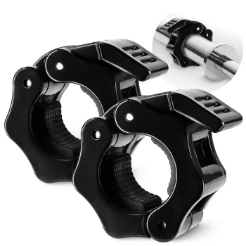 Ātrās fiksācijas stieņa skavas 25 mm 4FIZJO, 2 gab., melnas
