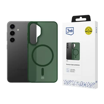 3mk Smoke MagCase vāciņš Samsung Galaxy S24 ar MagSafe atbalstu, zaļi caurspīdīgs