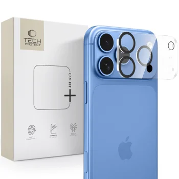 Tech-Protect Cam Fit+ kameras aizsargstikls iPhone 18 Pro Max, caurspīdīgs