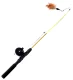 Kaķu Rotaļlieta – Makšķere Ar Spoli Un Spalvām | Cat toy – fishing rod with a reel and feathers