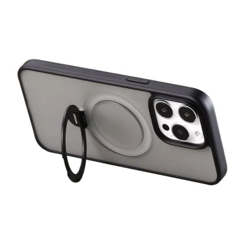 Joyroom JR-BP004 magnētiskais vāciņš ar statīvu iPhone 15, grafīta melns