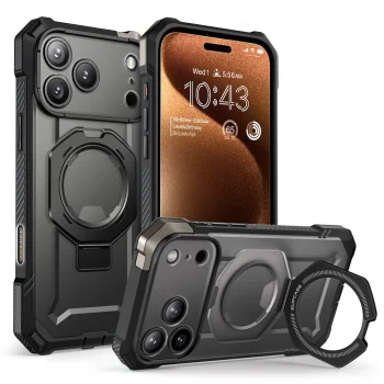 Supcase iPhone 17 Pro Max vāciņš UB Grip Mag MagSafe, melns