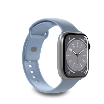 Puro Icon silikona siksniņa Apple Watch 42 / 44 / 45 / 49 mm, Light Blue (2 gab.)