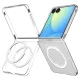 Spigen AirSkin Mag MagSafe vāciņš Samsung Galaxy Z Flip 7, caurspīdīgs/balts