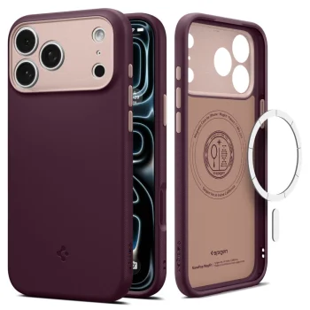 Spigen Nano Pop MagSafe vāciņš priekš iPhone 18 Pro Max / 17 Pro Max, tumši ķiršu sarkans