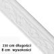 Pašlīmējoša dekoratīvā sienas līste, 230x8 cm, balta