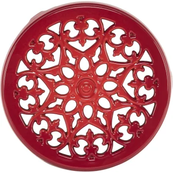 Staub apaļš trauku paliktnis 23 cm, ķiršu sarkans