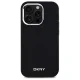 DKNY iPhone 14 Pro vāciņš Plain Silver MagSafe Logo, melns