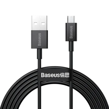 Baseus Superior Series Micro USB Data Charging Cable QC3.0, 2A, 2m, Black | Lādētājvads Datu Pārraides Kabelis