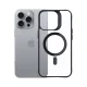 3Mk Protection Satin Armor MagCase vāciņš iPhone 16 Pro, Caurspīdīgs/Melns