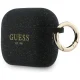 Austiņu maciņš Guess Apple AirPods Pro 3 Silicone Glitter Ring, melns
