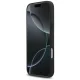 Mercedes vāciņš iPhone 17 Pro Max ar MagSafe Leather Laurel Leaves Stripes, melns
