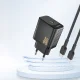 Dudao A27P 30W PD GaN USB-C tīkla lādētājs, melns