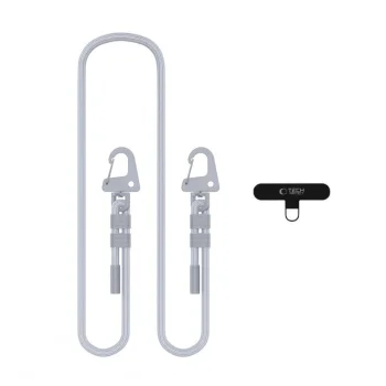 Tech-Protect C5SD Rope CrossBody telefona siksniņa, pelēka