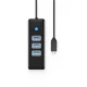 Orico PW3UR25-C3 USB-C centrmezgls ar 3x USB-A 3.0 un 2.5G Ethernet 1.8m Melns