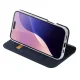 Dux Ducis iPhone 16 Pro atverams vāciņš maciņš grāmatiņa Skin Pro, zils