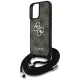 Guess 4G Big Logo Cord Strap Crossbody vāciņš priekš iPhone 16 Plus, brūns