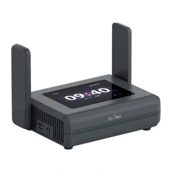 GL.iNet Slate 7 Pro trīsjoslu Wi-Fi 7 maršrutētājs, 2.8" skārienekrāns