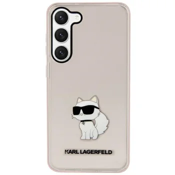 Karl Lagerfeld Samsung Galaxy S23+ vāciņš KLHCS23MHNCHTCP Rozā