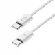 Tech-Protect UltraBoost Classic USB-C / USB-C PD kabelis 60W 1m, balts