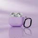 Puro Icon silikona maciņš AirPods 4 austiņām ar karabīni, violets