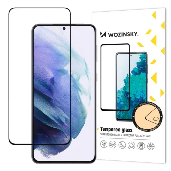 5D Aizsargstikls Samsung Galaxy S22 5G (SM-S901), Melns Pilna Pārklājuma (Tempered Glass)