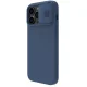 Nillkin iPhone 14 Pro Max vāciņš CamShield Silky Silicone, zils
