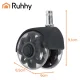 Ruhhy 00026294 biroja krēsla ritentiņi, 11x22 mm, 5 gab., melni