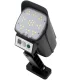 LED saules lampa ar viltus novērošanas kameru un tālvadības pulti, melna