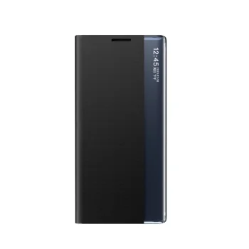 Atverams vāciņš Samsung Galaxy A35 New Sleep View ar statīvu, melns