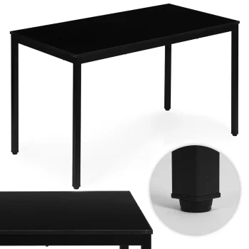 Modernhome NORD-BC virtuves galds / rakstāmgalds 120x60 cm, melns