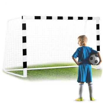 Neo-Sport NS-465 futbola vārti 300x200x120 cm, melni-balti