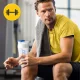 Sporta šeikeris 4FIZJO Ultra 700 ml, balts/zils
