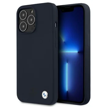 BMW Silicone Signature vāciņš Apple iPhone 13 Pro Max - Tumši zils