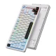 Bezvadu spēļu tastatūra ONIKUMA MT501, 75%, RGB, balta