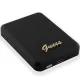 Guess Metal Script Logo MagSafe bezvadu ārējais akumulators, 3000 mAh, 5W, melns