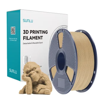 3D printera kvēldiegs Sunlu Wood Map, Maple