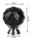 Mēbeļu Rokturis Furnitūra Kristāla Bumba, Melns | Furniture Handle Knob Crystal Ball