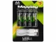 AA Li-Ion 1.5V 2200mWh uzlādējamas baterijas ar USB-C, 4 gab.