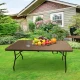 Salokamais ēdināšanas galds 180cm, Brūns | Folding Catering Table